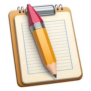 Create an icon representing the process of creating a black-and-white caricature. Include a pencil, a sketchpad with a humorous, exaggerated figure, and inking tools. Use bold lines and shading, with a transparent background. sticker