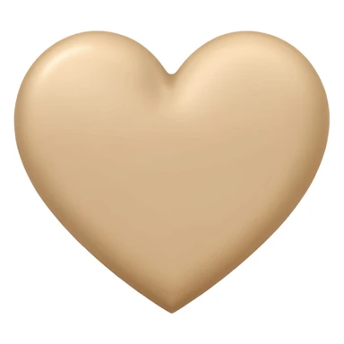 Beige heart sticker