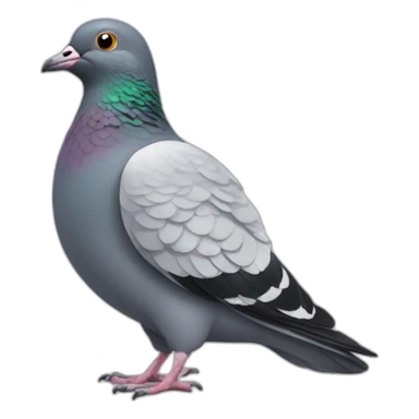 pigeon happy sticker