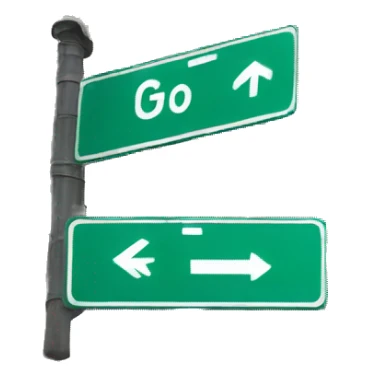 go street sign sticker