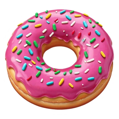Pink donut  sticker