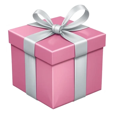 pretty pink gift box sticker