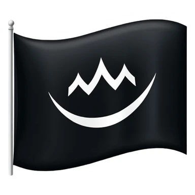 علم اسود مكتوب عليه لا اله إلا الله sticker