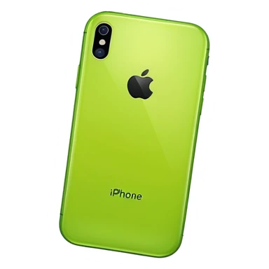 Lime-green iphone  sticker