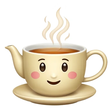 a cup of tea sticker