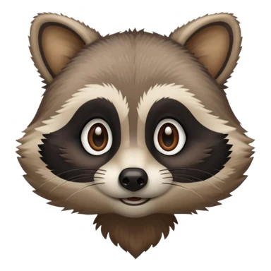 Rambly the raccoon sticker