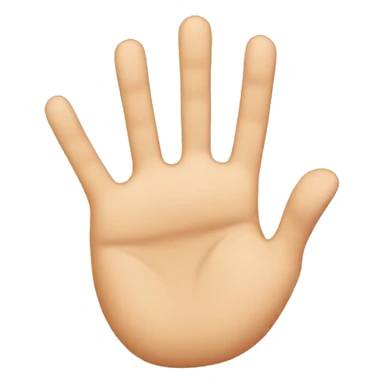 hand showing number 3 sticker