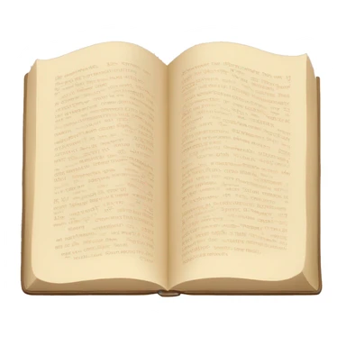 An open, hardcover book, depicted with a beige cover. Commonly used for various content concerning reading, writing, learning, and schooling. sticker