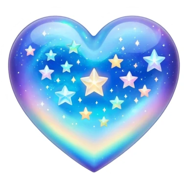 stars opalite heart galaxy opalite sticker