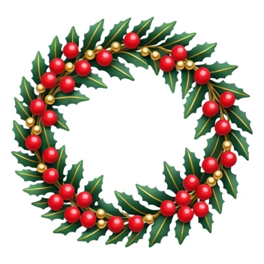 3d christmas wreath border with space inside sticker