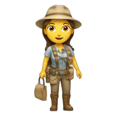 women field archaeologist sticker