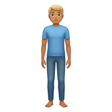 full body of a man thinking sticker