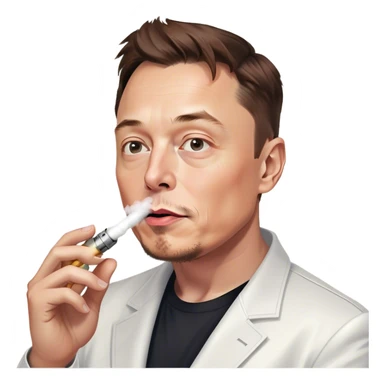Elon musk vapes sticker