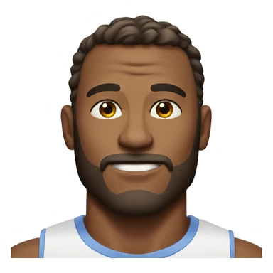 A portrait of a hunky man sticker