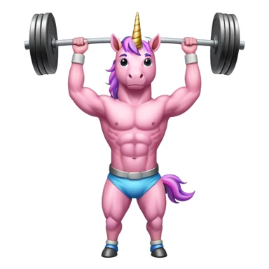 Unicorn overhead pressing weight sticker