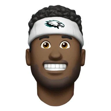 Philadelphia Eagles fan celebrating  sticker