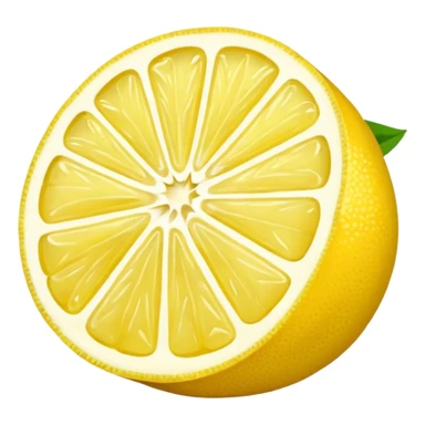 A sliced lemon sticker