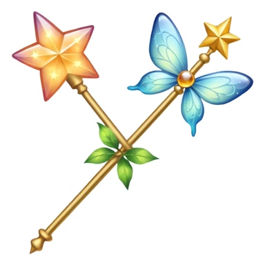 Fairy wand with magic sticker