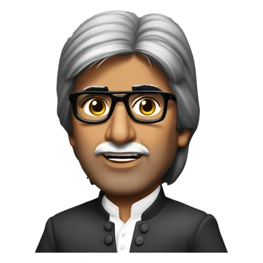 Young and angry Amitabh Bachchan  sticker