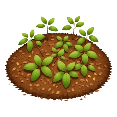 groung with small leaf sticker