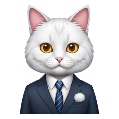 Gato que es empresario sticker