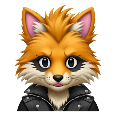 Anthropomorphic Anthro Furry punky badass cool stylish handsome smexy Animal-furry-fursona  sticker