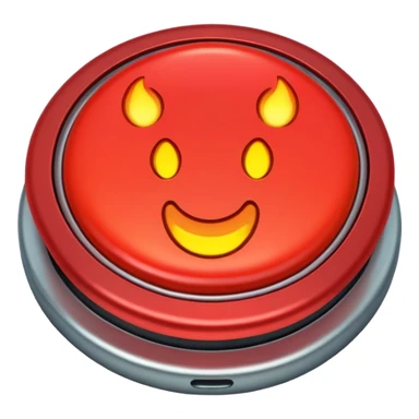 push button that says horny sticker