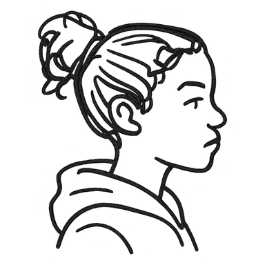 Side profile sticker