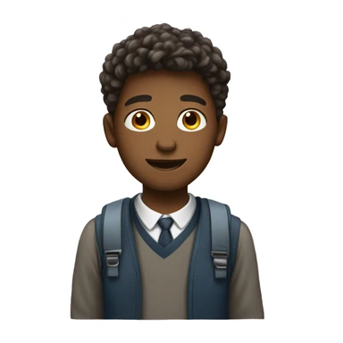 schoolboy who loves drawing sticker