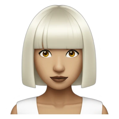 Sia black white sticker