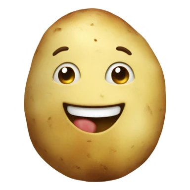 A potato smiling sticker