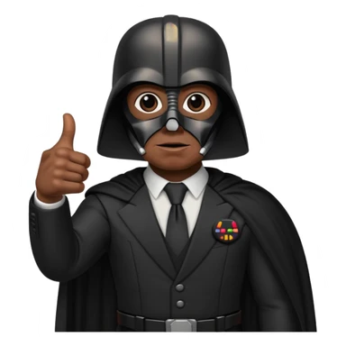 Darth Vader thumb up emoji   sticker