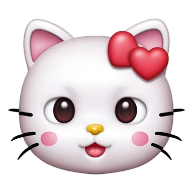 Hello Kitty co ojosde corazón  sticker