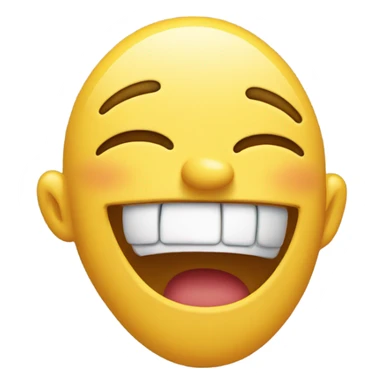 Laughing and crying emoji with open eyes  sticker