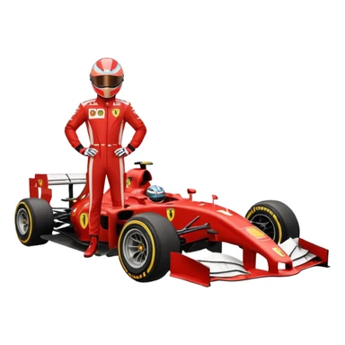 Scuderia ferrari f1 racer sticker