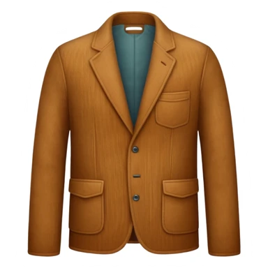 Corduroy patterned jacket with ridges sticker