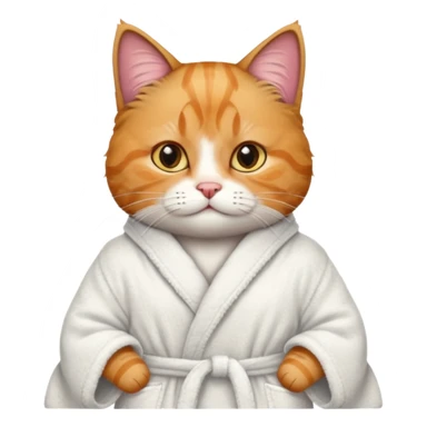 scottish cat with bathrope sticker