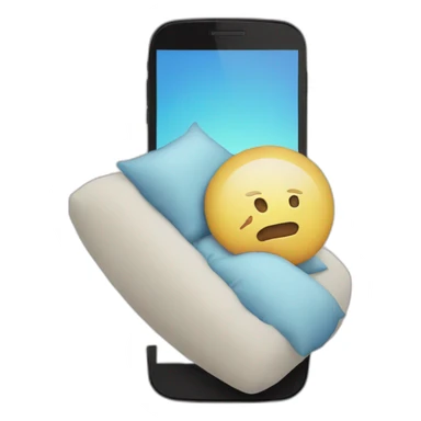 A mobile Phone shaped like a pillow sticker