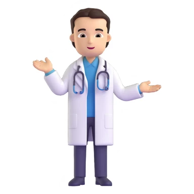 doctor in white coat sticker