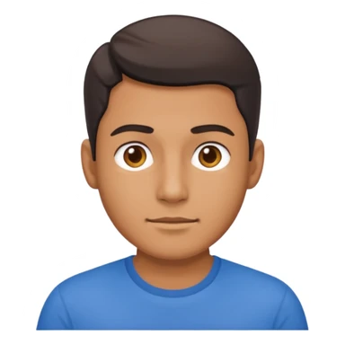 half man body blue top sticker