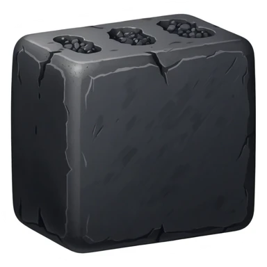 Coal briquette, a compressed block of coal dust used as fuel sticker