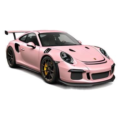 Porsche gt3 rs in nude pink sticker