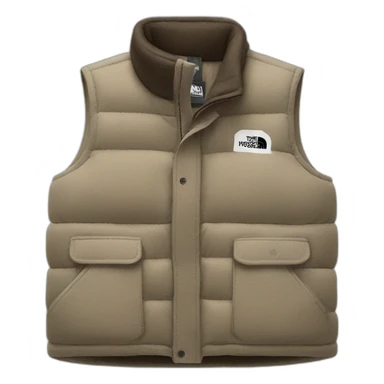 northface wool sleeveless vest sticker