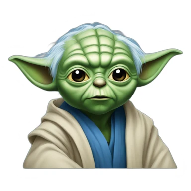 Yoda in blue sticker