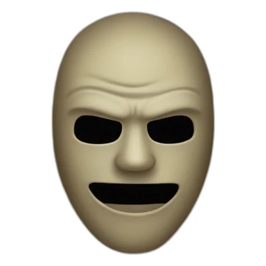 scary mask sticker