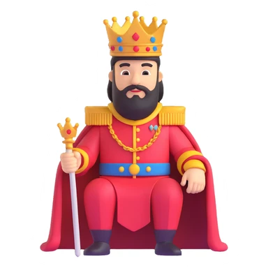 The sinister king sticker