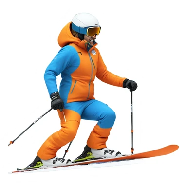 Fema skier sticker