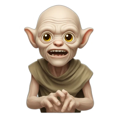 Golum with ring sticker