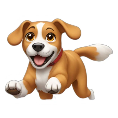 Dog doing agility sticker