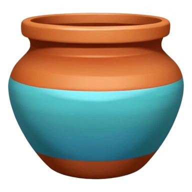 Painted Clay Pot sticker